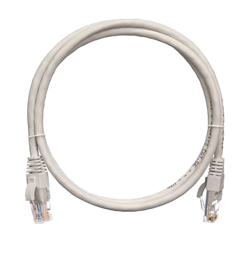 Патчкорд UTP 1.5 м Nikomax, CAT5е, серый, литой, LSZH