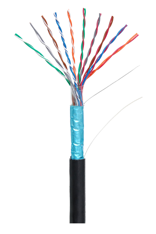 Кабель FTP 10PR 24AWG CAT5 Netlan, наружный, 305 м