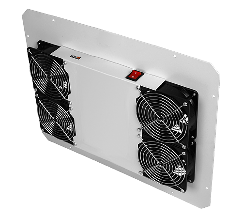 Блок вентиляторный для напольных шкафов TLK серий TFR, TFL, TFE, 4 вентилятора, без шнура питания