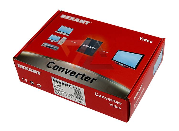 Конвертер RCA/YPbPr + Toslink в HDMI Rexant