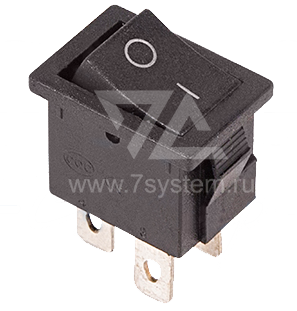 Выключатель SC-768 черный без подсветки (4с)