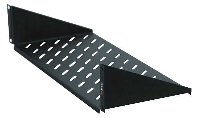 Полка фронтальная 19" 2U 200 мм TLK, серая