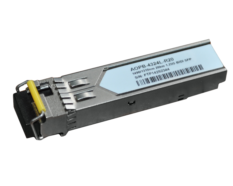 Модуль SFP AOPB-4324L-R20, 1000Base-BX, WDM, 1490/1310, 20 км,  LC