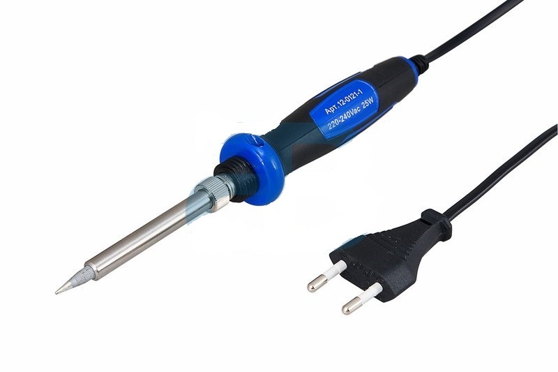 Паяльник с керамическим нагревателем 220 В/25 Вт Rexant, долговечное жало