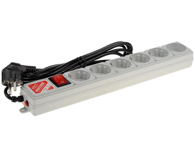 Фильтр сетевой Power Cube, 5 мест, 10 A, 3 м, белый