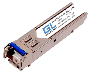 Модуль SFP GL-OT-SG14LC1-1550-1310 GigaLink, 1000Base-LX, WDM, 1550/1310, 20 км, LC