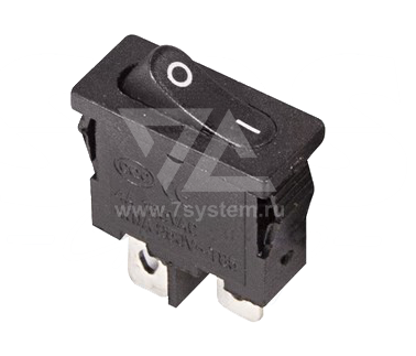 Выключатель SC-766 черный (2с) (MRS-101-5)