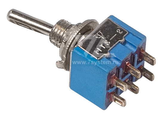 Тумблер 250V 3 А (6c) ON-OFF-ON (MTS-203)
