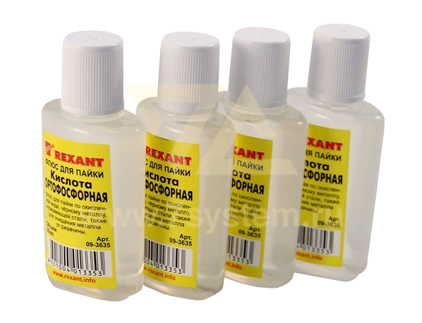 Флюс для пайки кислота ортофосфорная 30 мл Rexant