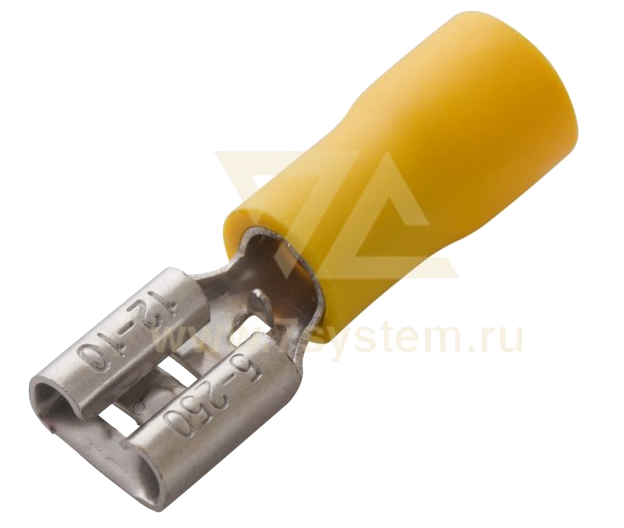 Клемма изолированная плоская (гнездо) VF5.5-250 Rexant, 100 шт/упак