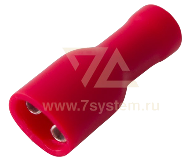 Клемма полностью изолированная плоская (гнездо) VF1.25-187(8)A Rexant, 100 шт/упак