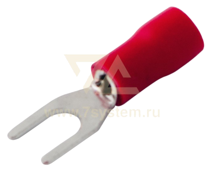 Наконечник изолированный вилочный VS1.25-4 Rexant, 100 шт/упак