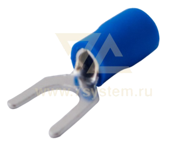 Наконечник изолированный вилочный VS2-6 Rexant, 100 шт/упак