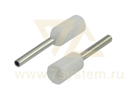 Наконечник штыревой втулочный CE005008 Rexant, белый, 100 шт/упак
