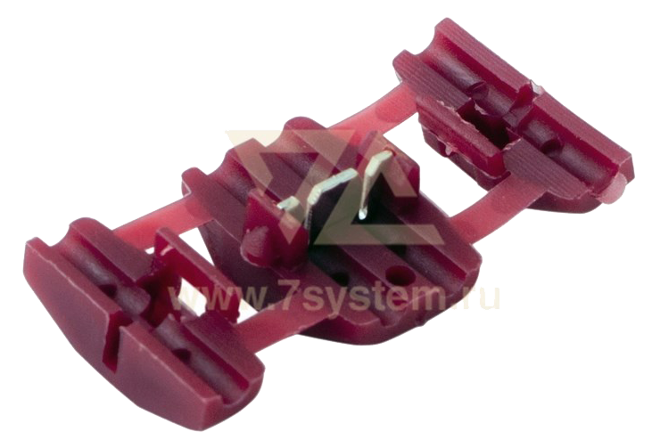 Ответвитель изолированный LT-218 Rexant, 0.5-0.75 мм2, красный, 100 шт/упак