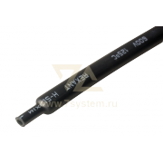 Термоусадка клеевая 12.0 мм / 4.0 мм H-5 Rexant, черная, 1 м - 