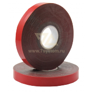 Скотч двухсторонний, акрил, 12 мм Rexant, 5 м, серый - 