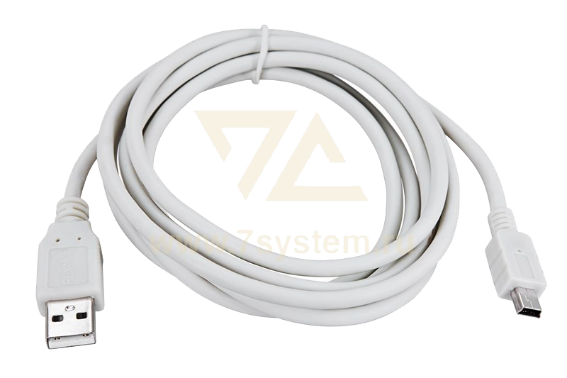 Шнур USB A(штекер) - Mini 5pin USB B(штекер) 5 мм Rexant, серый, 3 м