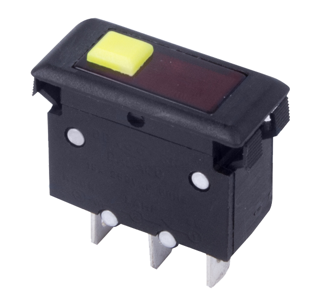 Автомат-предохранитель красный с подсветкой 250V 15А (3с) (IRS-1-B15)