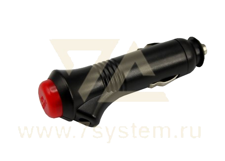 Штекер автоприкуривателя с кнопкой Rexant