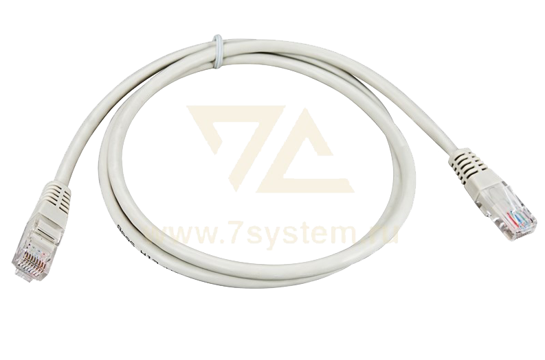 Патчкорд UTP 0.5 м Rexant, CAT5е, серый, литой