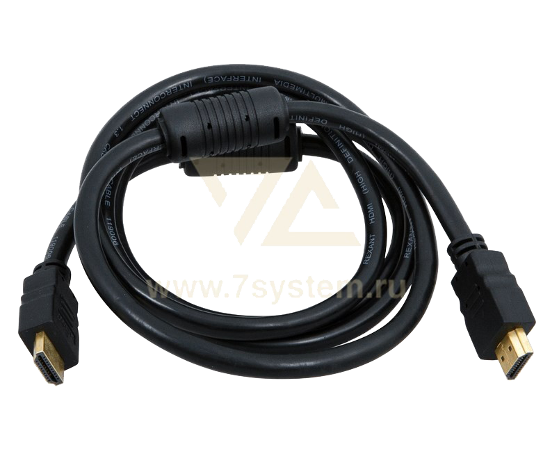 Шнур HDMI - HDMI GOLD Rexant, с фильтром, 2 м
