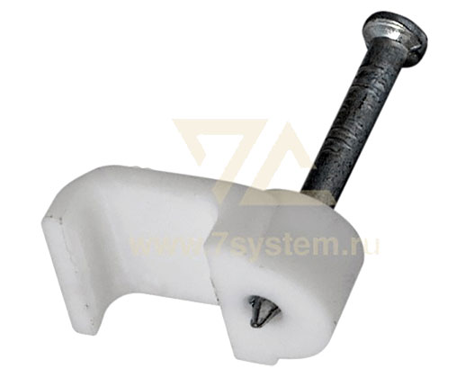 Крепеж кабеля плоский 8 мм x 3 мм Rexant, 50 шт