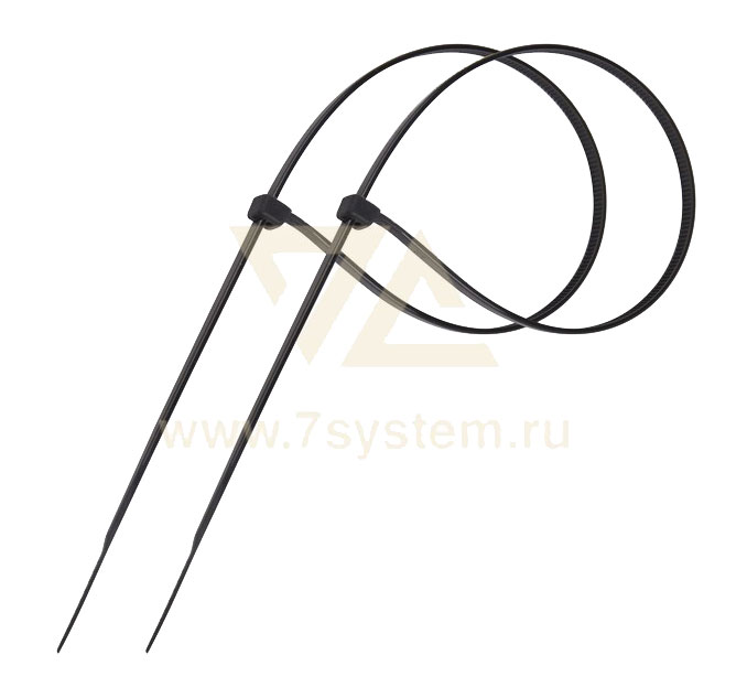 Хомут 150 мм x 2, 5 мм Proconnect, черный, 100 шт