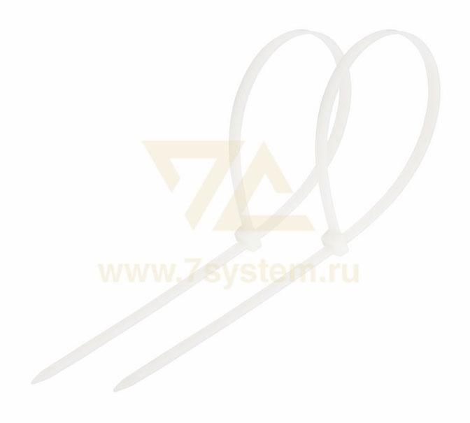 Хомут 200 мм x 4, 8 мм Rexant, белый, 100 шт