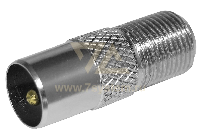 Переходник F(гнездо) - ТВ(штекер) Rexant, 100 шт/упак