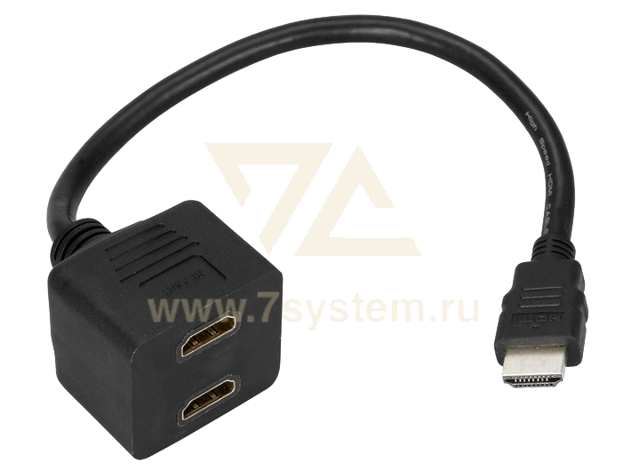 Переходник HDMI(штекер) - 2HDMI(гнездо) Rexant