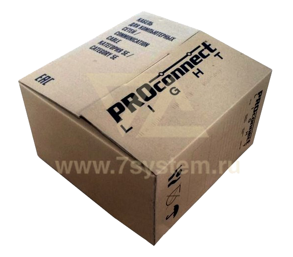 Кабель UTP 4PR 24AWG CAT5 Proconnect light, CCA, 305 м