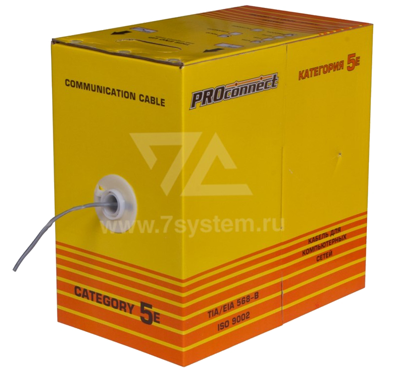 Кабель UTP 4PR 24AWG CAT5е Proconnect, 305 м