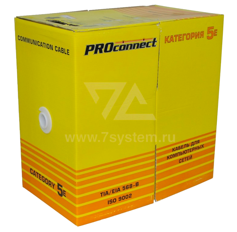 Кабель UTP 4PR 26AWG CAT5e Proconnect, CCA, 305 м