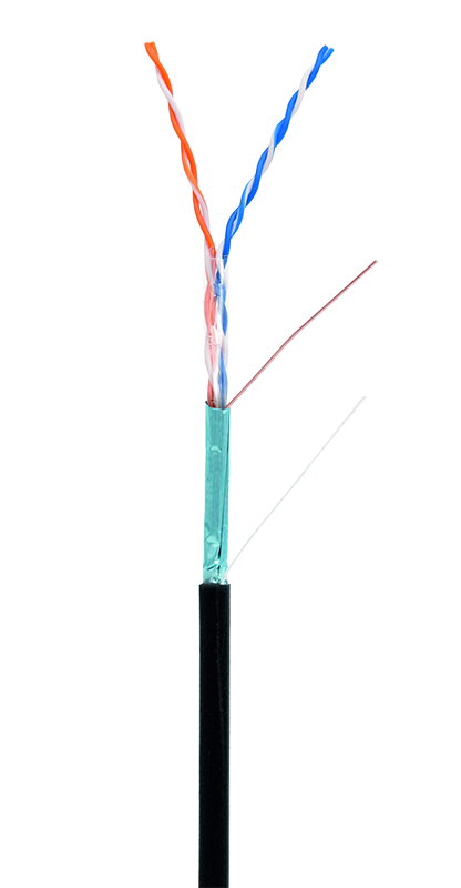 Кабель FTP 2PR 24AWG CAT5 Netlan, наружный, 305 м