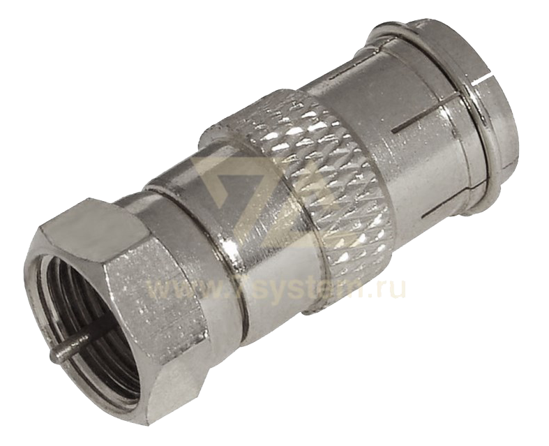 Переходник F(штекер) - ТВ(гнездо) Proconnect, 100 шт/упак