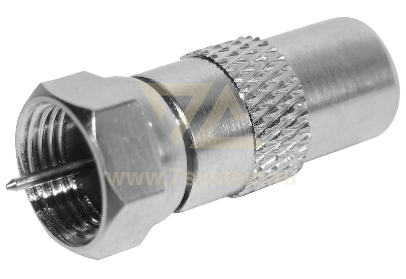 Переходник F(штекер) - ТВ(штекер) Rexant, 100 шт/упак