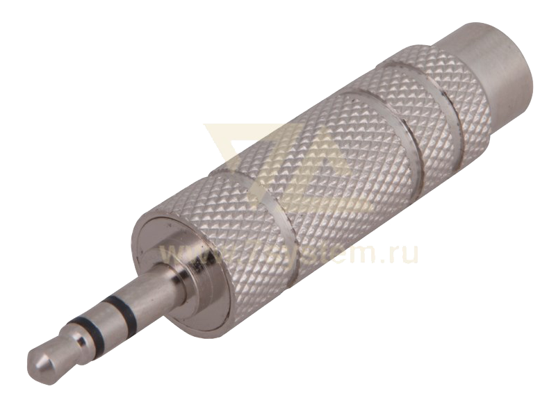 Переходник TRS(штекер) 3.5 мм - TRS(гнездо) 6.3 мм Rexant