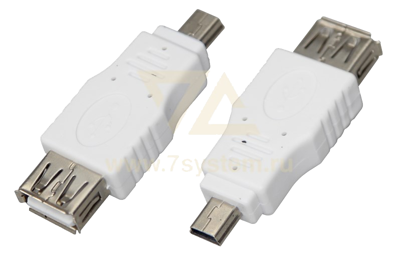 Переходник USB A(гнездо) - Mini USB (штекер) Rexant