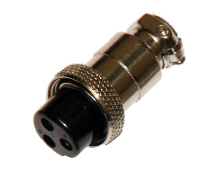 Разъем MIC 3P(гнездо) Premier, металл