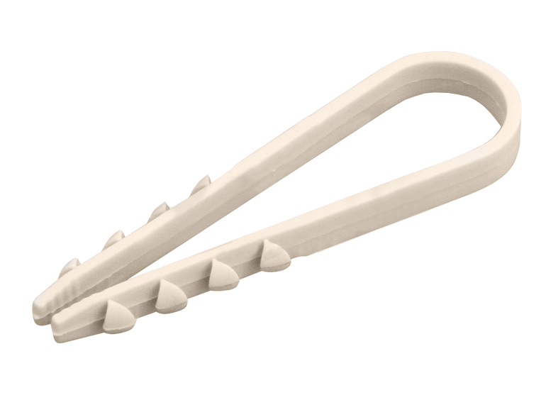 Дюбель-хомут 5-10 Proconnect, белый, 100 шт/упак