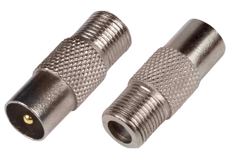 Переходник F(гнездо) - ТВ(штекер) Proconnect, 100 шт/упак, эконом