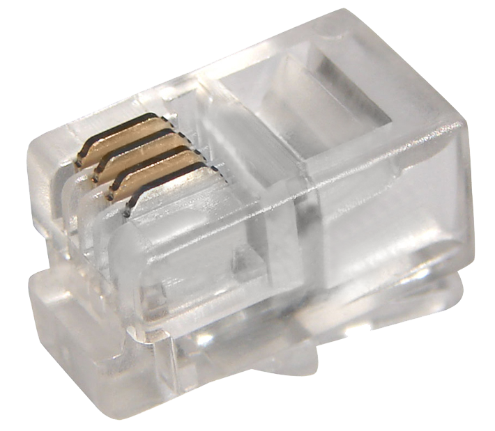 Разъем телефонный 4P4C Rexant, 100 шт/упак