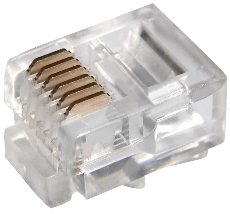 Разъем телефонный 6P6C Rexant, 100 шт/упак