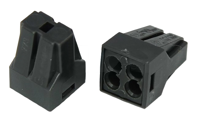 Экспресс-клемма электромонтажная 4 x 2.5 мм2 Rexant, с пастой