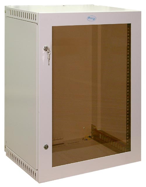 Шкаф настенный 19" 15U (710 х 560 х 600) дверь метал. Ижтехноком