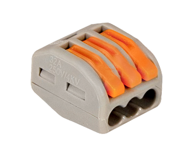 Клемма 3-проводная универсальная 0.08-2.5 (4) мм2, 50 шт/упак