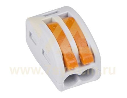 Клемма 2-проводная универсальная 0.08-2.5 (4) мм2, 50 шт/упак