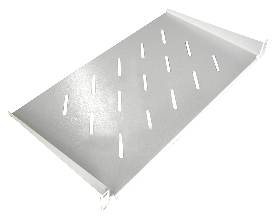 Полка перфорированная 1U глубина 250 мм Премиум, переднего крепления