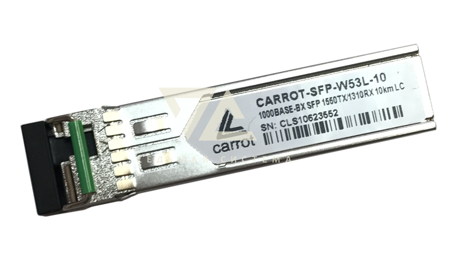 Модуль SFP Carrot, 1000Base-BX, WDM, 1550/1310, 10 км, LC, DDM